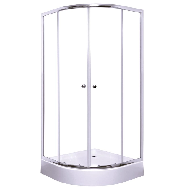 S-Line semicircular shower cabin, Anima 80x80