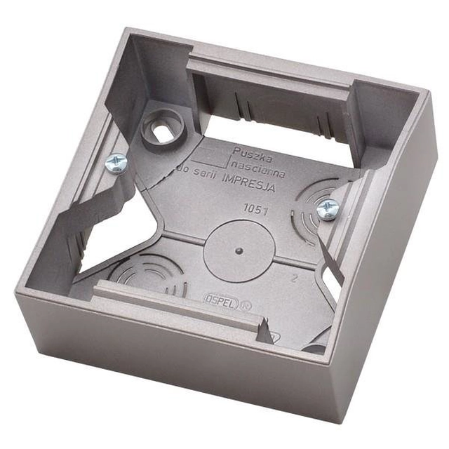 Installation box for IMPRESJA series single titanium Ospel Impresja PNP-1Y/23