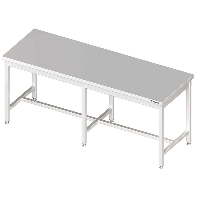 Central table without shelf 2200x800x850 mm welded