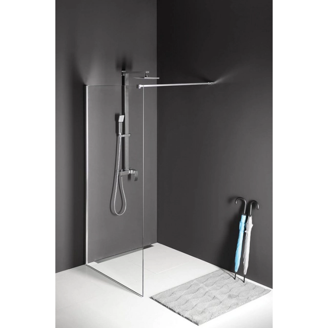 MODULAR SHOWER one-piece fixed screen for wall installation, 1100 mm MS1-110