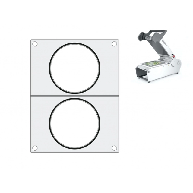 Matrix for two 115 mm Hendi soup containers