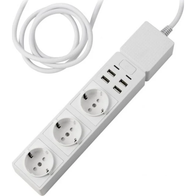 EdiMax SP power strip 3 sockets 1.5 m white (SP-1123WT)