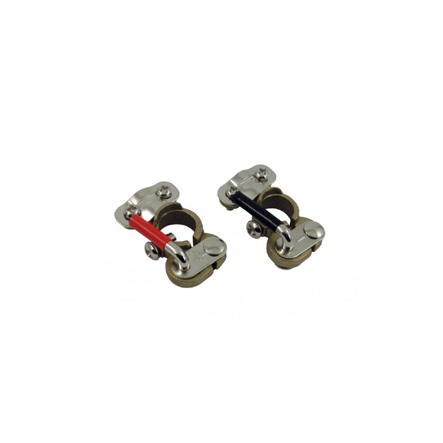 CC42307 Brass self-locking battery terminals, 2 pieces in a blister