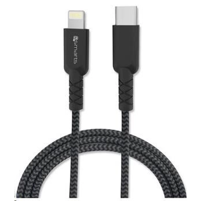 4smarts data cable RAPIDCord, USB-C -> Lightning, length 1 m, black