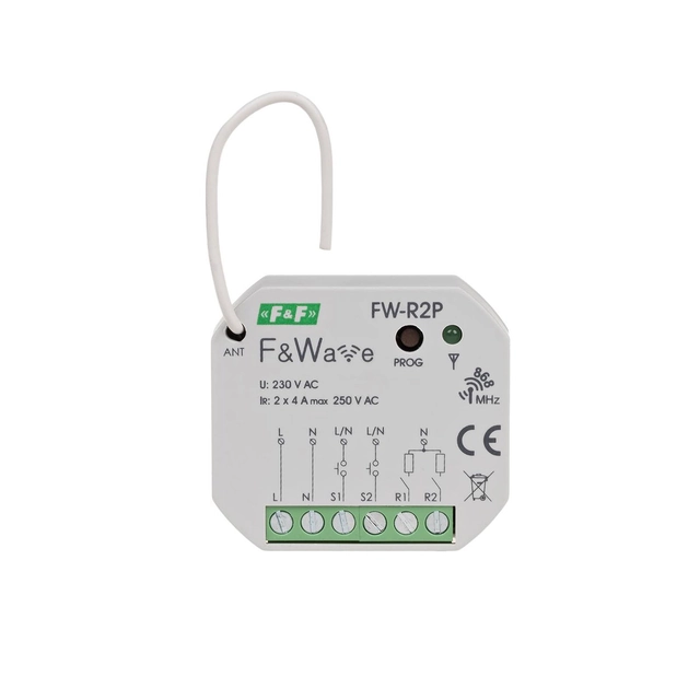 Radio double bistable relay - PDT assembly 85÷265V AC/DC