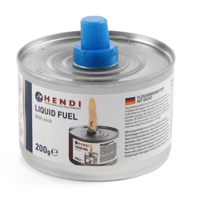 Fuel paste for food warmer can with wick 200ml set 24szt. - Hendi 193686