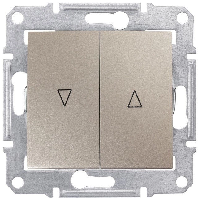 Venetian blind switch/-push button Schneider Electric SDN1300168 Titanium Plastic IP20