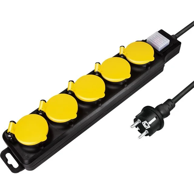 LogiLink LogiLink power strip 5 sockets IP44 1.5m