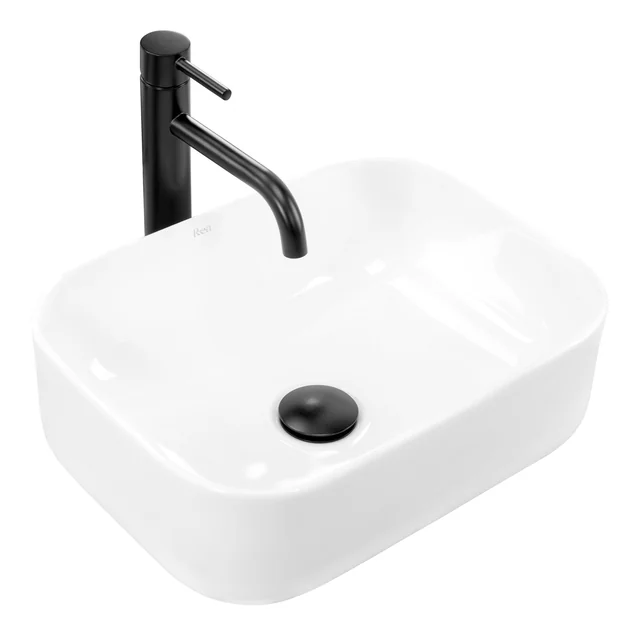 Rea Demi Mini White countertop washbasin