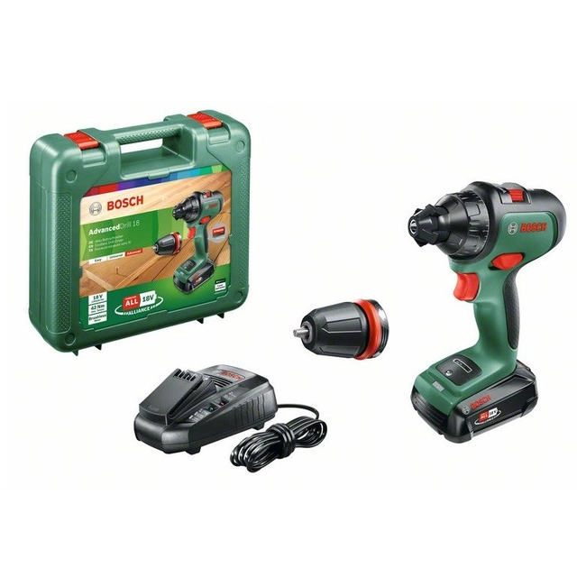 Bosch AdvancedDrill 18 Cordless two-speed drill / driver (with battery and charger) 06039B5005
