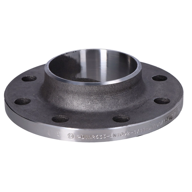 Steel neck flange for welding DN100/114 PN16 EN1092-1 P245GH/P250GH