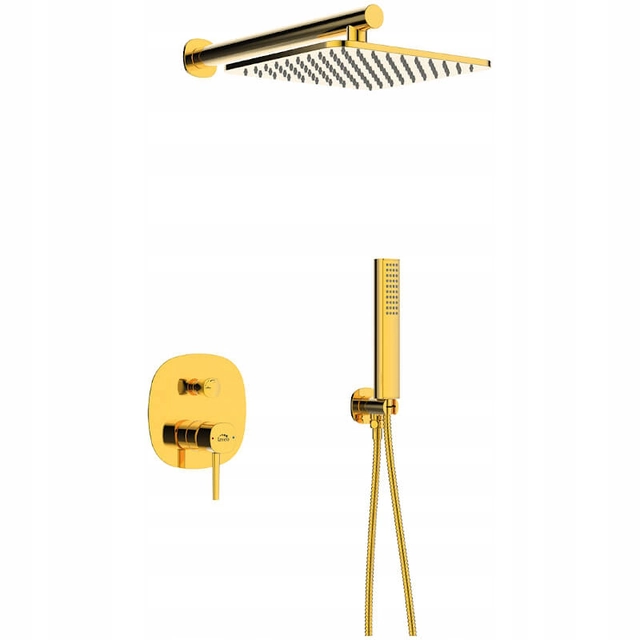 FIELDS SHOWER SET WITH A CONCEALED BATTERY GOLD