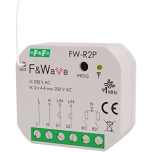 F&F Przekaźnik bistabilny podwójny P/T 85÷265V AC/DC - (FW-R2P)