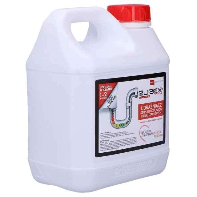 RUREX PRO 2L Unblocker for pipes and sewage drains