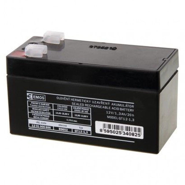Lead battery AGM 12V 1.3Ah F4.7 B9652