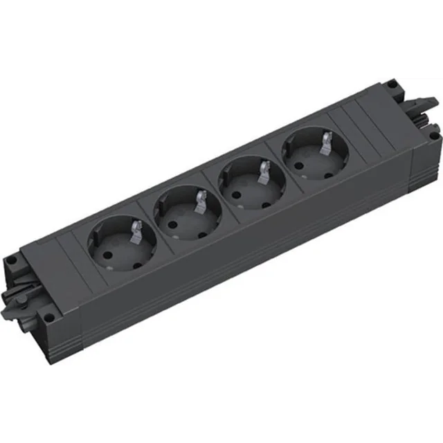 Bachmann Bachmann 906.18819 splitter 4 x network socket Internal Black