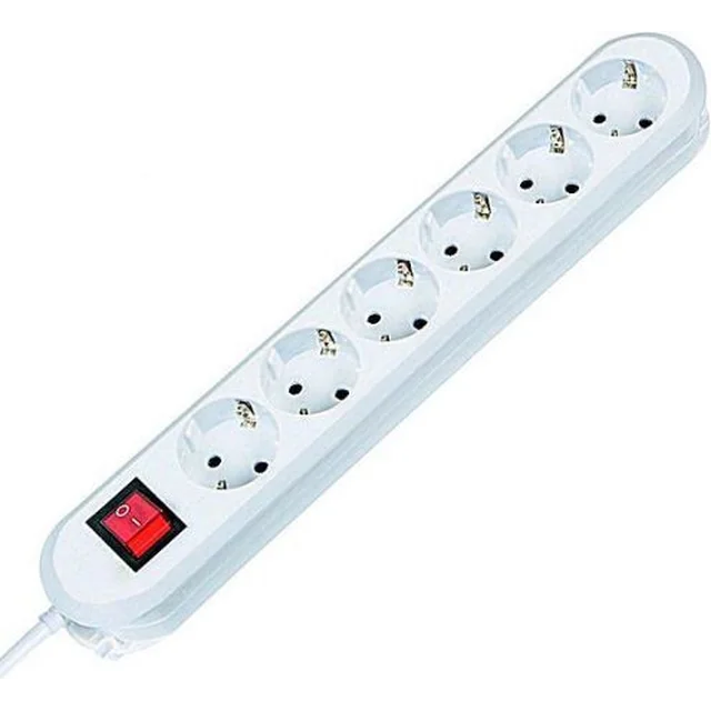 Bachmann power strip 6 sockets 3 m white (381.251K)