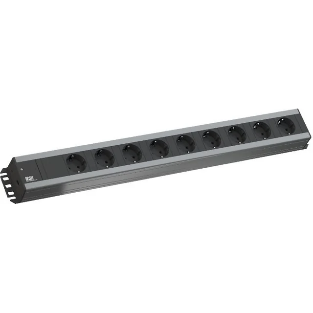 Bachmann power strip 9 sockets 2 m silver (300.001)