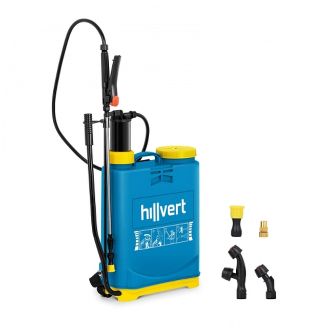 Backpack pressure sprayer 16L with replaceable nozzles