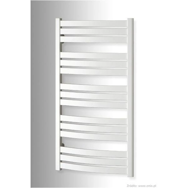 Badeværelse radiator centralvarmeLAMELO-LM 544/1043, varmekraft (75/65/20): 483W, mellemrum:495mm, bundforbindelse (typ 1,8), hvid farve RAL9016 mat,