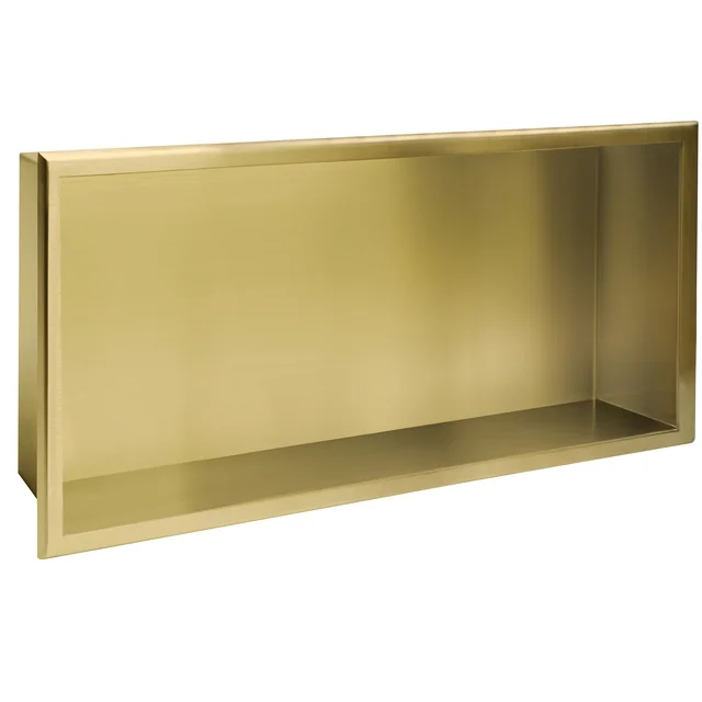 BADEZIMMERREGAL 30x60 gebürstetes Gold