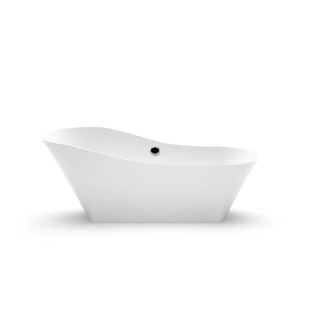 Bagno in pietra Aura Adeona 1 bianco, 171x78 cm, senza troppopieno