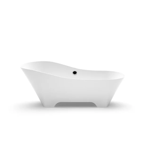 Bagno in pietra Aura Adeona 2 bianco, 171x78 cm, senza troppopieno