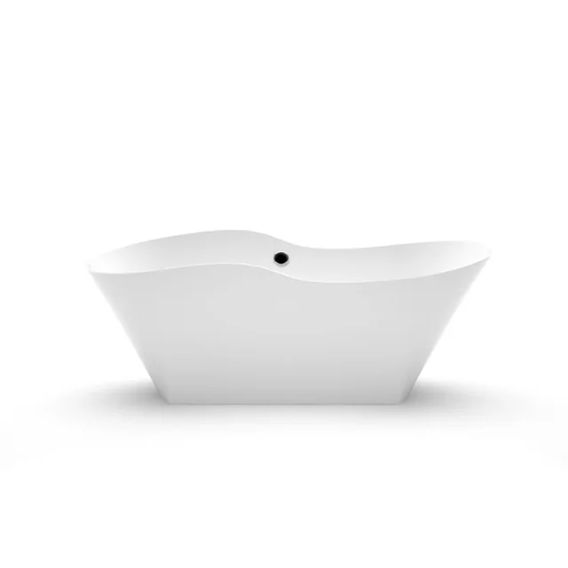 Bagno in pietra Aura Amida bianco, 175x78 cm, senza troppopieno