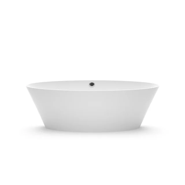 Bagno in pietra Aura Beira 3 bianco, 178x76 cm, senza troppopieno