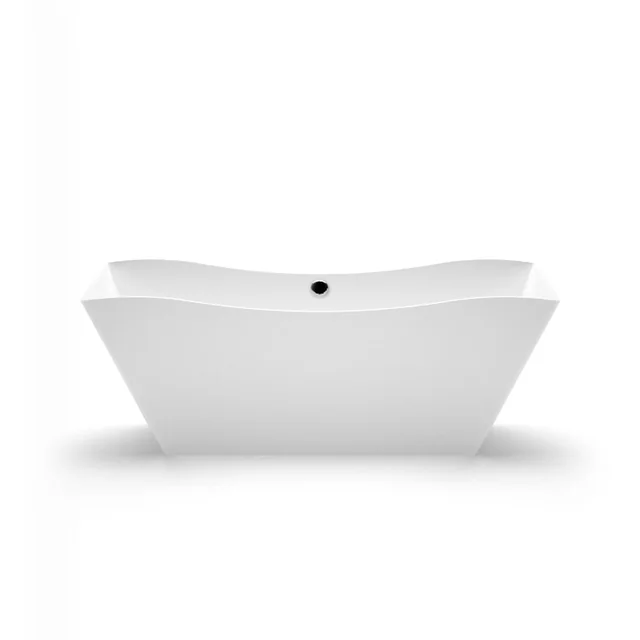 Bagno in pietra Aura Eudore bianco, 171x79 cm, senza troppopieno