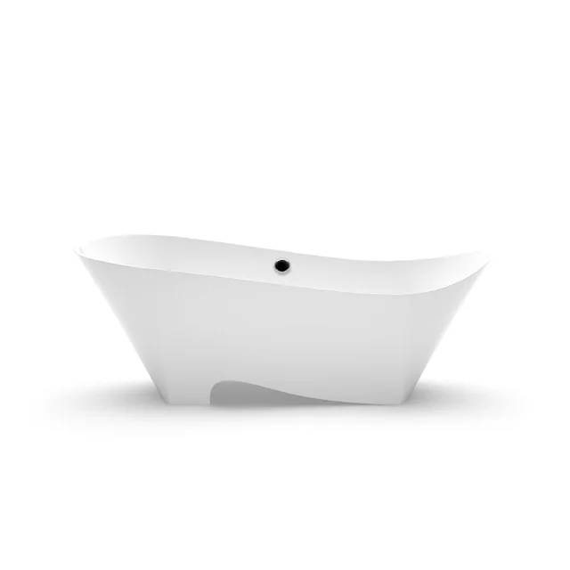 Bagno in pietra Aura Kami 2 bianco, 180x78 cm, senza troppopieno