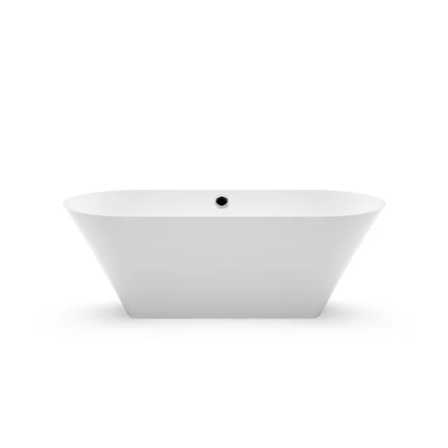 Bagno in pietra Aura Ornea 2 bianco, 176x78 cm, senza troppopieno