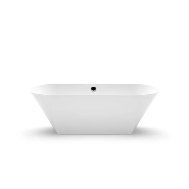 Bagno in pietra Aura Ornea 3 bianco, 171x76 cm, senza troppopieno