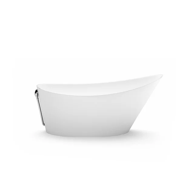 Bagno in pietra Aura Proterus bianco, 167x86 cm, senza troppopieno