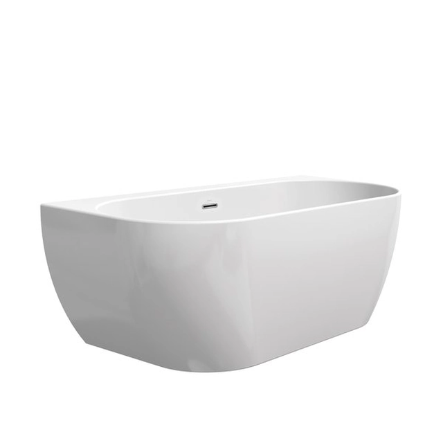 Baignoire acrylique Ravak Freedom W, 1660x800 blanc avec accessoires chromés