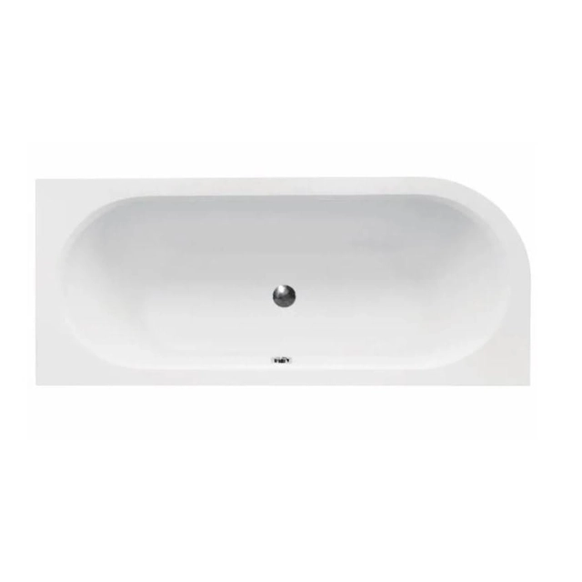 Baignoire asymétrique Besco Avita Slim 160x75 droite - EN SUPPLÉMENT 5% RÉDUCTION SUR LE CODE BESCO5