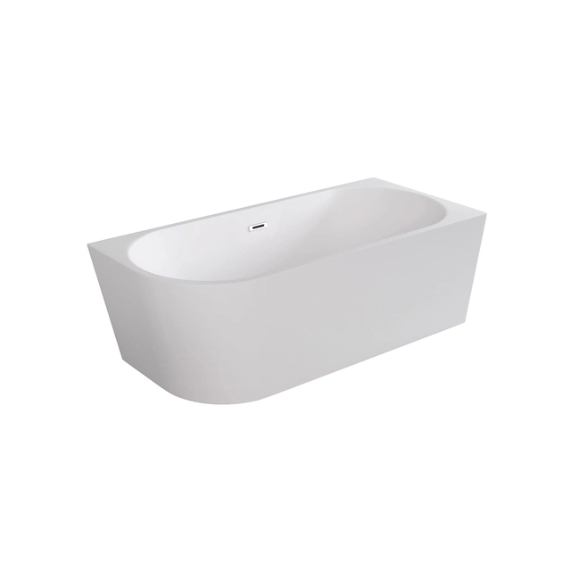 Baignoire autoportante murale Besco Zoya, droite 150, comprend un cache-siphon avec trop-plein blanc - EN SUPPLÉMENT 5% RÉDUCTION POUR LE CODE BESCO5