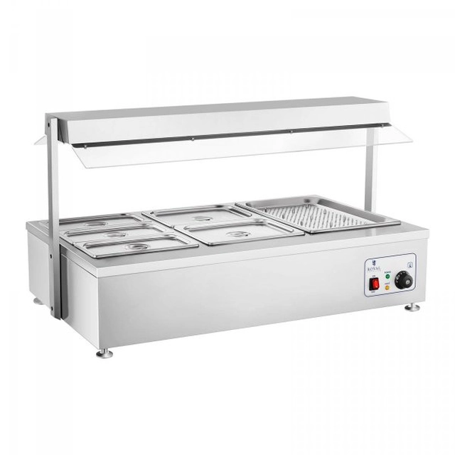 Bain marie - 6 x GN - suché vytápění ROYAL CATERING 10010380 RCBM-6D