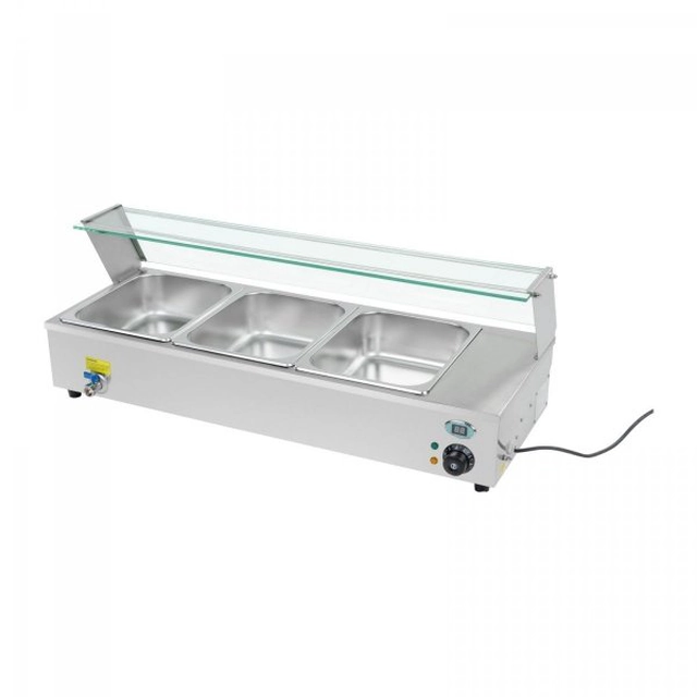 Bain-marie avec couvercle - 3 x GN 1/2 ROYAL CATERING 10010044 RCBM-3