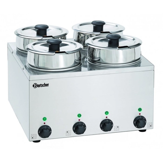 Bain Marie Hotpot, 4 x Einsatz 3,5L BARTSCHER 608035 608035