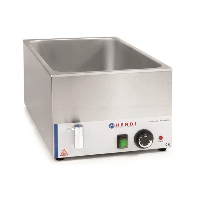 Bain-marie lefolyócsappal Kitchen Line - GN 1/1 HENDI 238912 238912