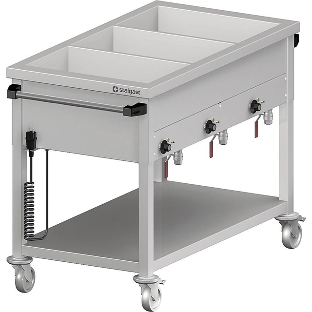 Bain-marie mobiel 3-Komorowy Aparte bediening Stalgast 982276126