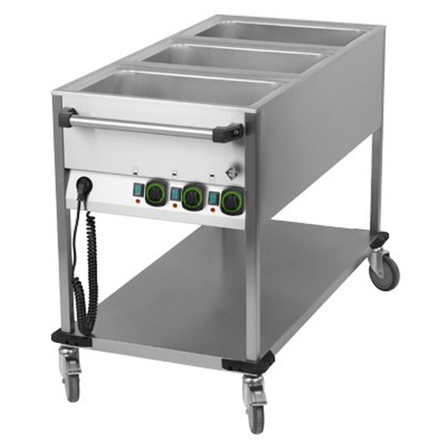 Bain marie mobil 3-komorowy