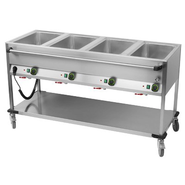 Bain marie mobil 4-komorowy