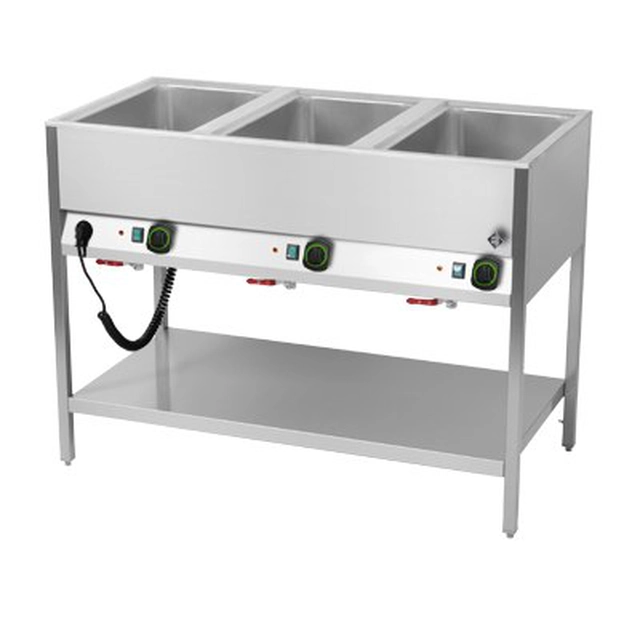 Bain-marie stationnaire 3-komorowy