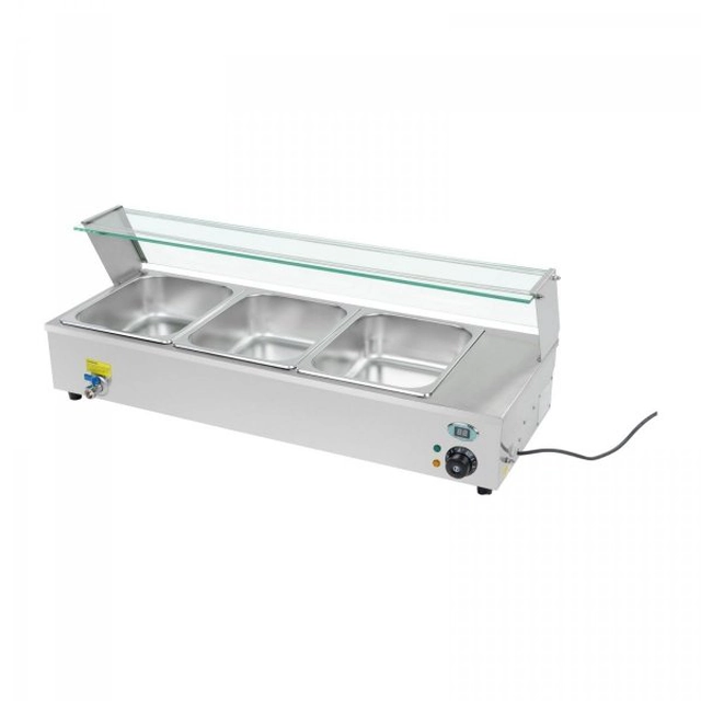 Bain-marie with cover - 3 x GN 1/2 ROYAL CATERING 10010044 RCBM-3