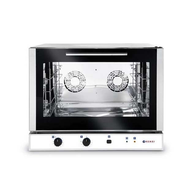 Baking oven, convection oven with humidification, 4 x600x400 mm - electric, manual control, single-phase