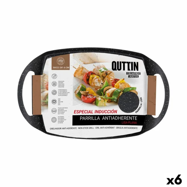 Baking Pan Smooth Quttin 36 x 22,5 x 1,6 cm (6 Darabok)