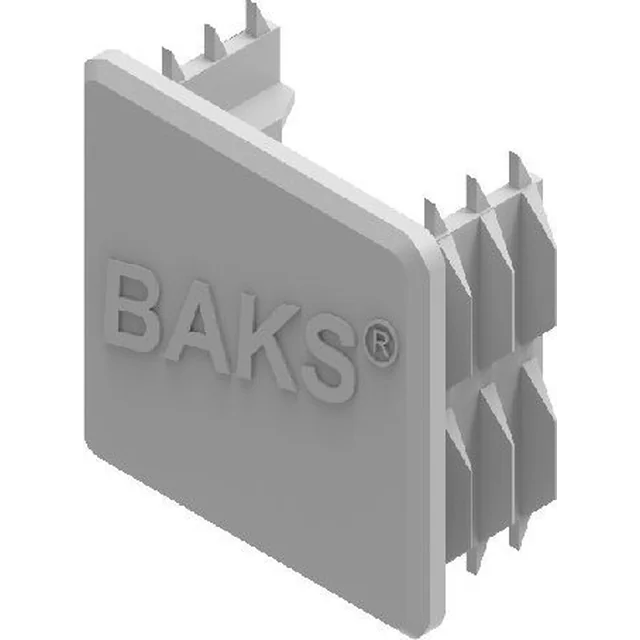 Baks Beschermkap voor aluminium profiel NOWPAL40x40SR zilver RAL9006