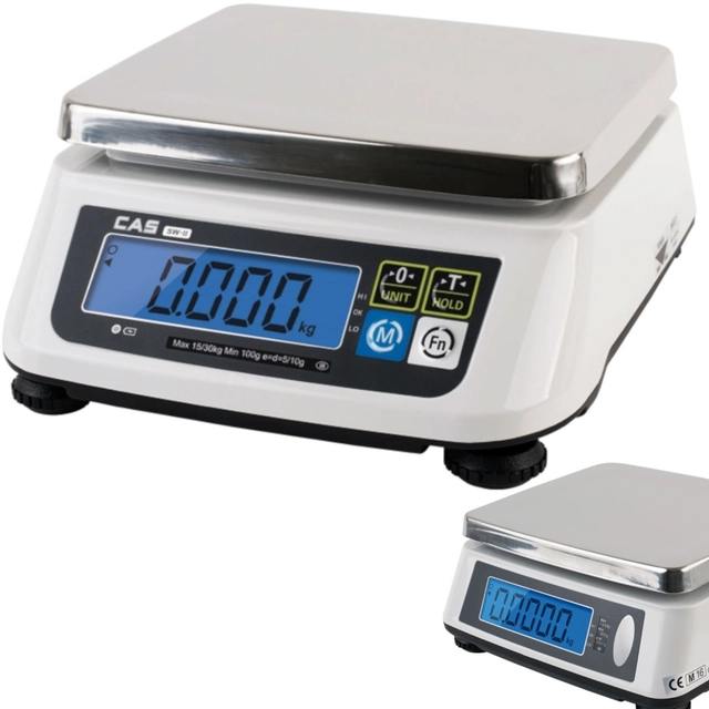 Balance de cuisine CAS avec vérification 30kg / 10g - CAS 580424